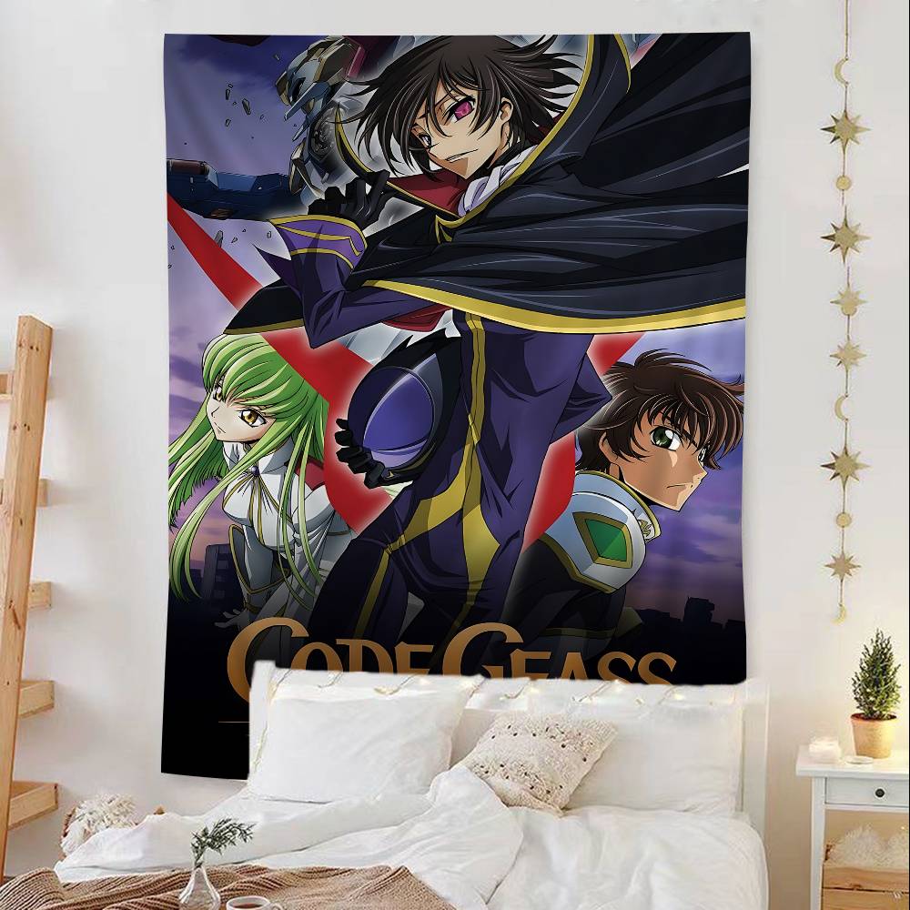 Arazzo Colorato Code Geass da Appendere alla Parete Arazzi da Parete Bohémien Decorazioni Murali Mandala