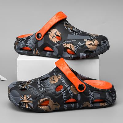 Stepping On Shit Hole Shoes Men'S Outer Wear Dual-Purpose Slippers Thick-Soled Non-Slip And Wear-Resistant Beach Bag Head Sandals