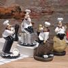 Handicraft Rustic Bakery Chef Resin Statue Model Simulated Farmhouse Cake Shop Decor Funny Doll Crafts Kitchen Chef Figurine