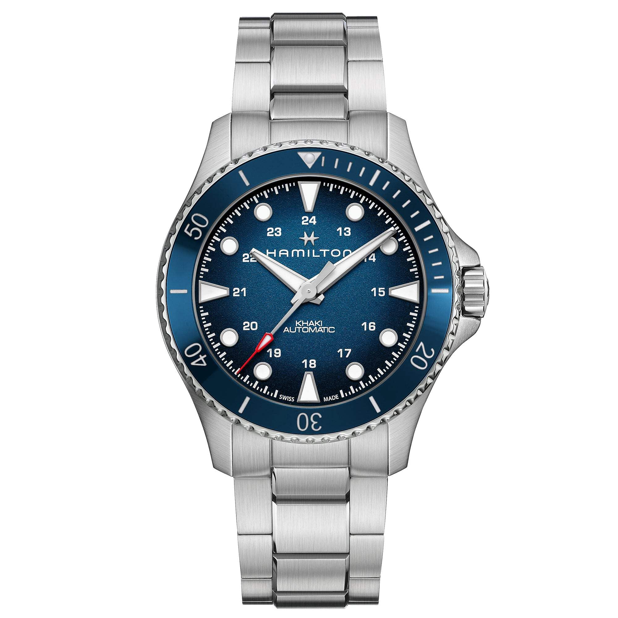 

[Hamilton] HAMILTON Watch Genuine Warranty Khaki Navy Scuba Auto Mechanical Automatic Winding H82505140 Men s [Regular Imported Product]