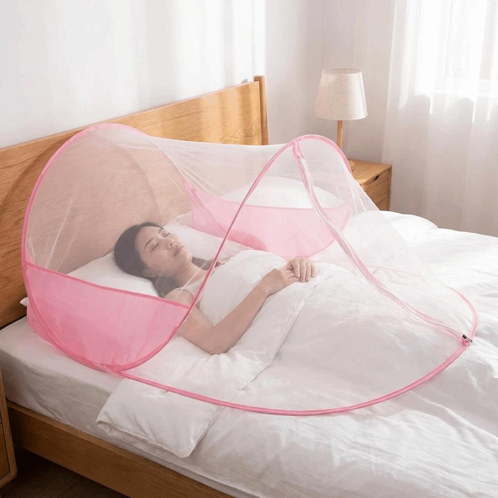 Portable Foldable Mosquito Net Breathable Mosquito Bar Frame Travel Mosquito Net  Camping