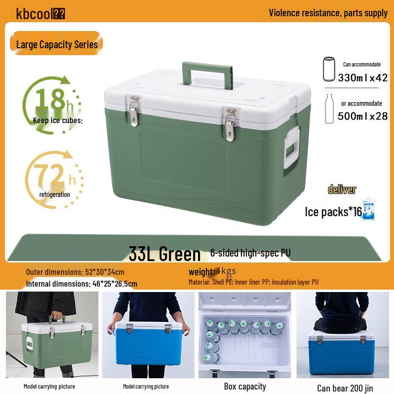 Kebao KBCool Insulated Ice Box Cooler for Camping, Ice Cream, Breast Milk & Fishing