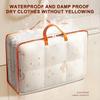 PVC Storage Bag Beg Toto with Handle Big Capacity Waterproof Bag Clothes Storage Wardrobe Organizer Bag