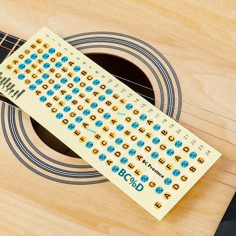 1/3/5Pcs Guitar Fretboard Notes Map Labels Stickers Fingerboard Fret Decals For Acoustic Electric Guitarra Accessories