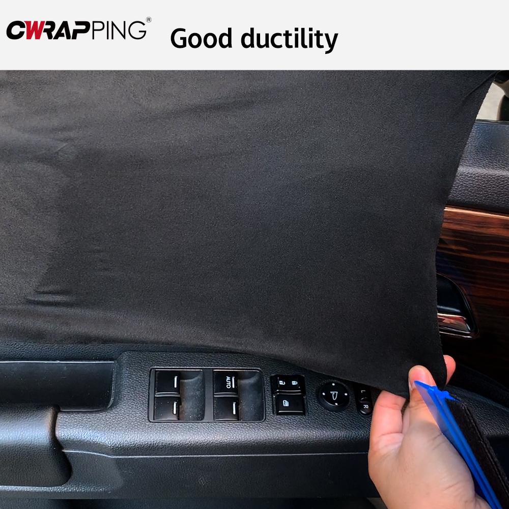 Car Body Film Vinyl Wrap Decal Vinyl Wrap Self-Adhesive Auto Interior Door Suede Stickers Leather Repair for Car Accessories