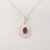 Rhodolite Gemstone 925 Sterling Silver Jewelry Designer Women Pendant 1.40" For Anniversary Gift PP-19-46