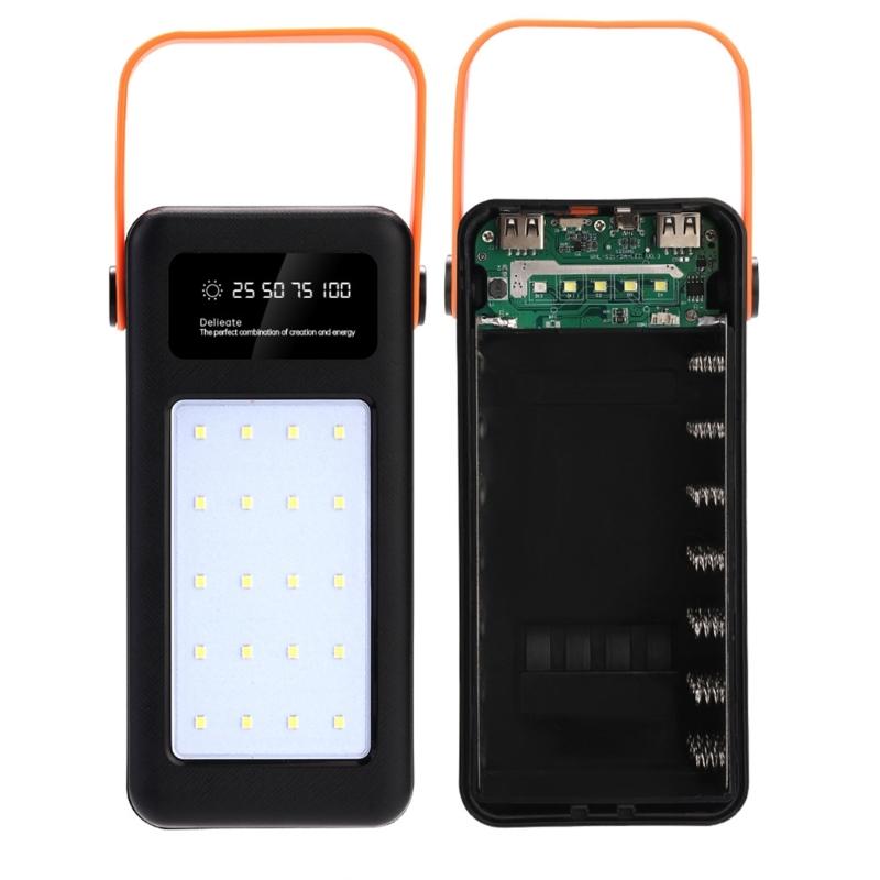 DIY 28 X 18650 PD QC3.0 USB 10W 22.5W Battery Storage Box Fast Wireless Charging Power Bank Case 18650 Battery Holder