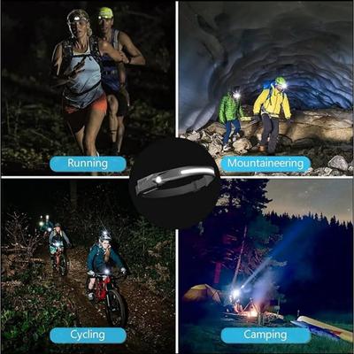 5Mode Headlamps,LED Headlamp,Rechargeable Flashlight, 270° Beam Headlight, Motion Sensor Head Lamp, Adjustable Headband Outdoor Waterproof Head Light