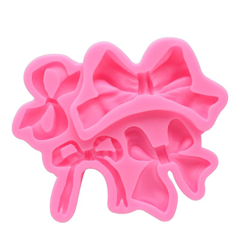 Bow Silicone Mould Wedding Fondant Cake Decorating Tools Sugarcraft Chocolate Gumpastes Mold Kitchen Baking Tools