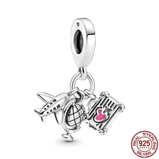 Plata Charms Of Ley 925 Silver Starry Sky Series Charm Safety Chain Fit Fashion 925 Original Bracelets Pulseira Diy  New
