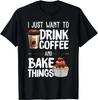 Lustiges Backgeschenk für Bäcker Kaffeetrinker Unisex T-Shirt