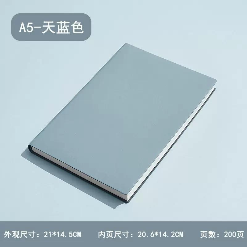 A5A6/B5 Soft Pu Leather 96/100 Sheets Notebook Journal Business Office Work Meeting Notepad Diary Planner School Stationery