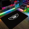 Las Vegas Raiders Design Crystal Velvet Carpet Cozy Non?Slip Printed Rug For Bedroom Living Room Entrance