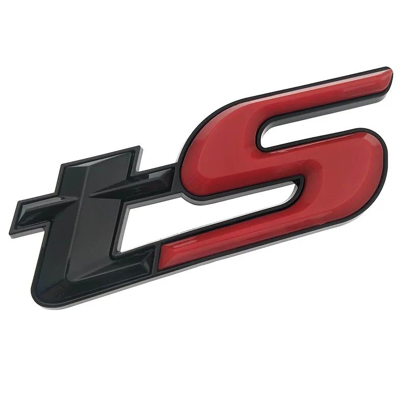 RFM2 Plastic 3D TS Logo Emblem Badge Car Sticker Styling Chrome Glossy Car Decal for Subaru Forester BRZ WRX STI Car Decoration