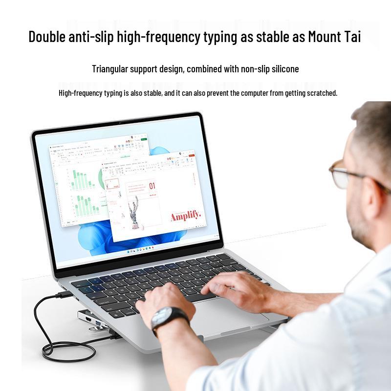 Universal 4K Multi-function USB-C Docking Station & Stand for Laptops, Tablets, and Phones