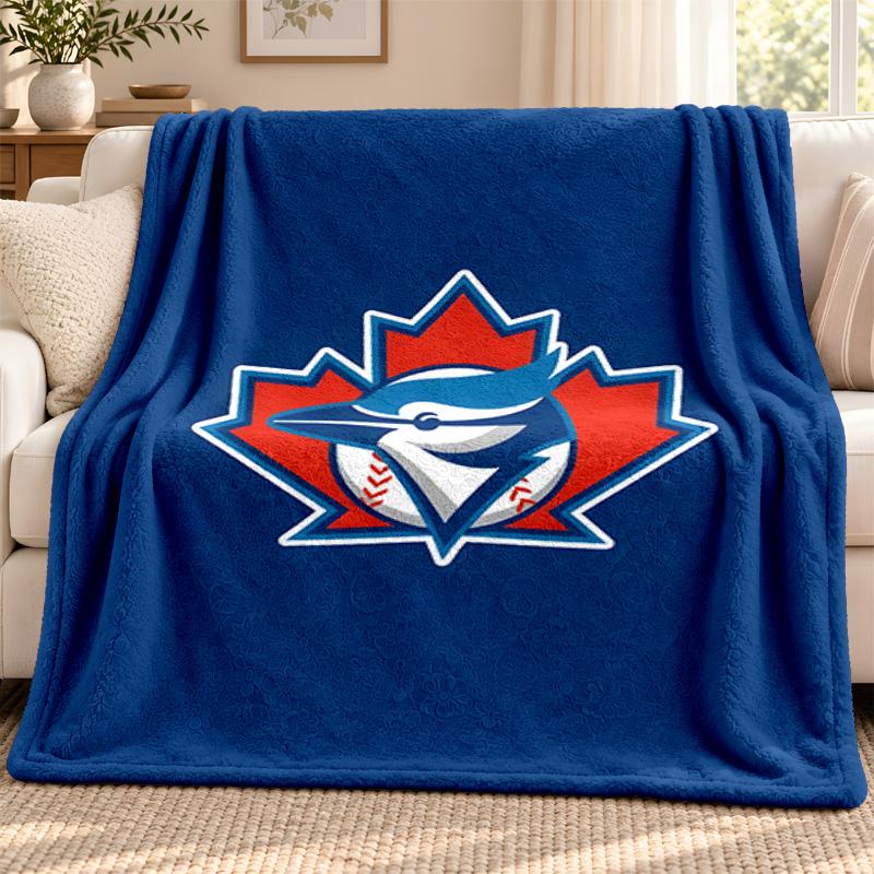 Blue Jays Academy Decke Flanelldecke Weiche Gemütliche Plüschdecke für Sofa Bett Leichte Heimdekoration Outdoor Camping
