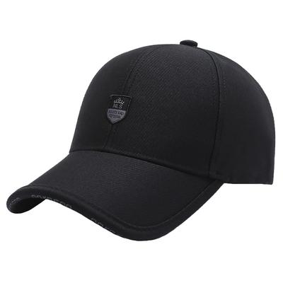 CZA144 [White Fang] Cap, Hat, Simple, Trendy, Spring/Autumn, Stylish, Cool, Men's, Women's, (Black)