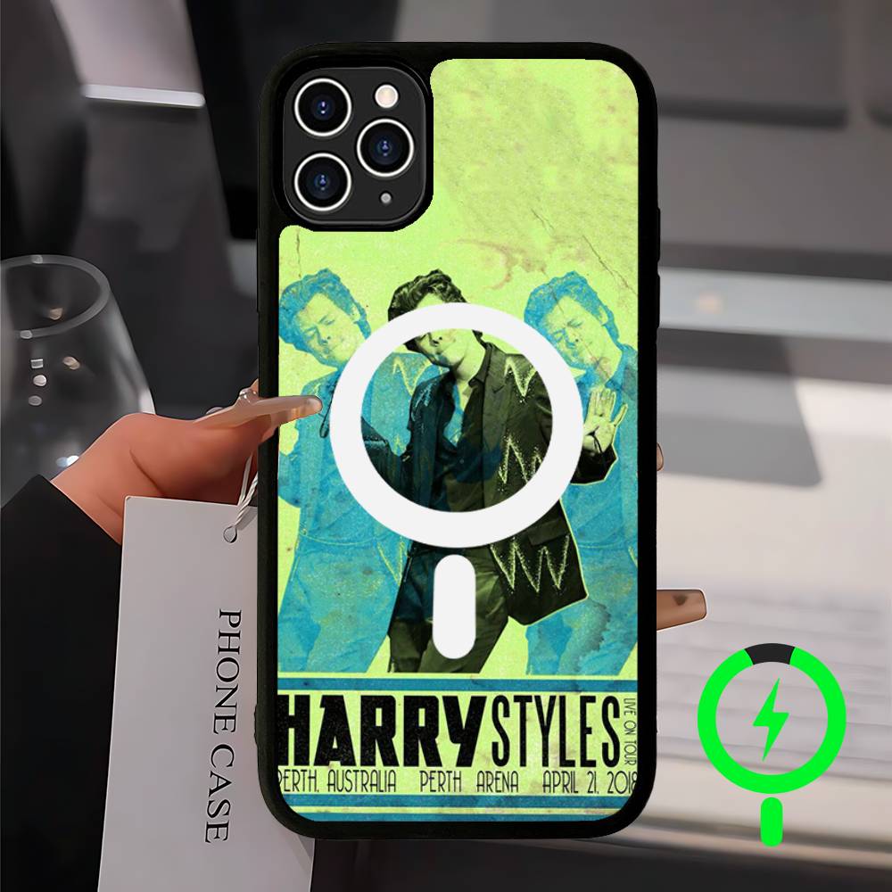 Pop Singer Harry Styles Magnetic Case For IPhone 17 16 14 13 12 11 15 Pro Max Plus Wireless Charge Phone Cover