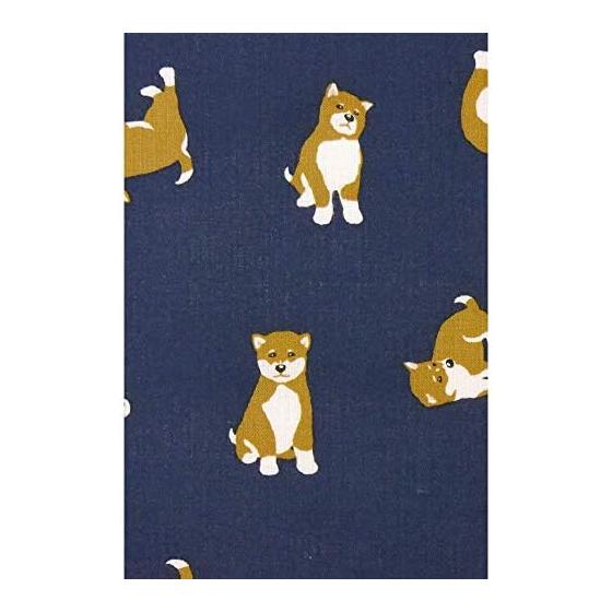 Hamamonyo Tenugui Towel - Love Mameshiba Navy, 100% Cotton