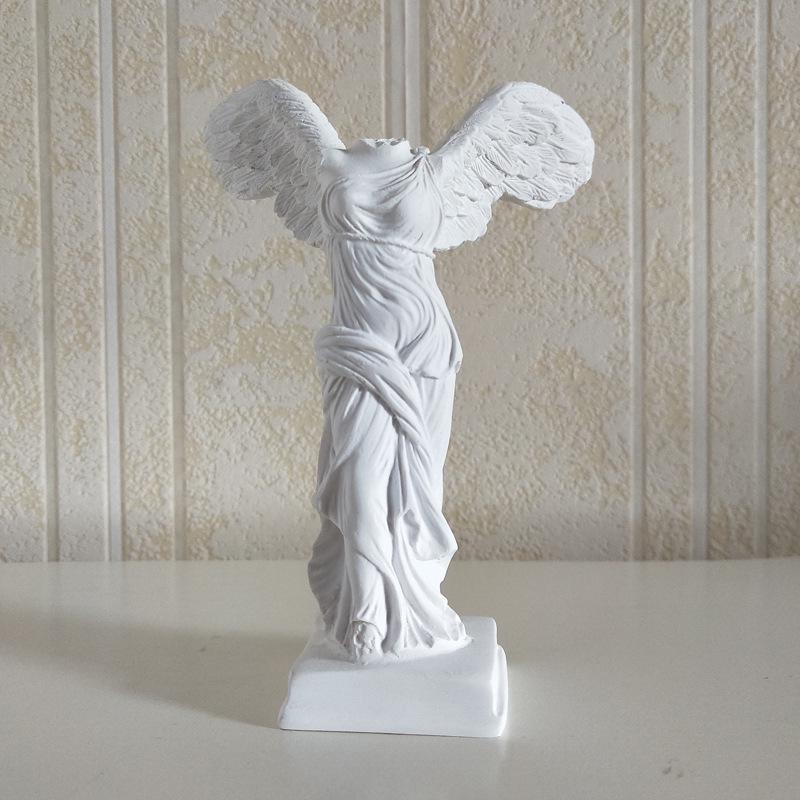 

14см Смола Фигурка Богини Победы: Скульптура в скандинавском стиле во весь рост для украшения рабочего стола