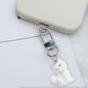 Cartoon Foxes Keychain Plush Felt Designs Soft Touch Resin Bag Charm Keys and Phone Accessory Stylish Phone Pendant