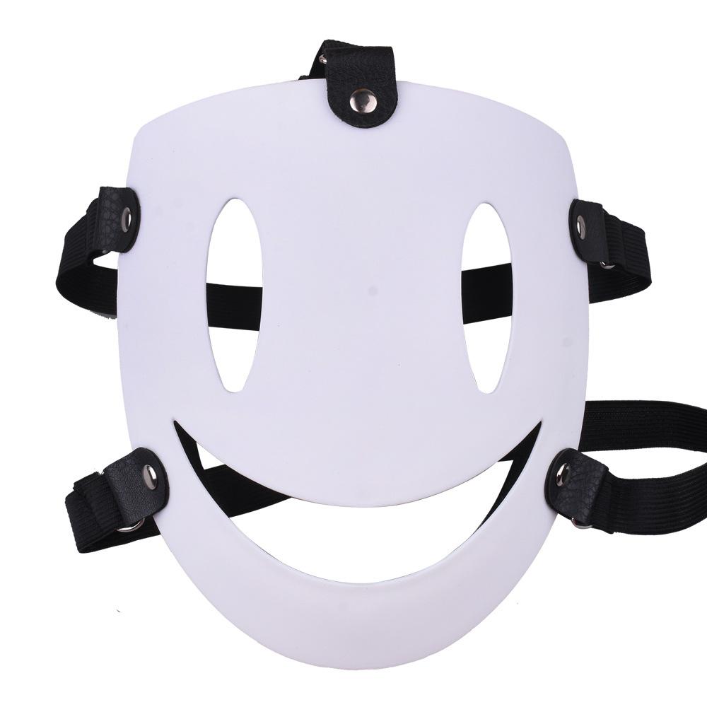 Horror Scary Smiling Happy Face Mask For Halloween Cosplay Party Costume Prop