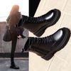 Soft Leather Thick Bottom Women's Zipper Thick Boots