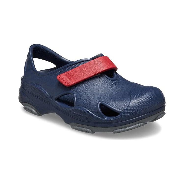 Crocs Comfortable Non-Slip Durable Lightweight Childrens Sandals Kids Sandals Blue Red 208351-4CC