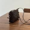 New Textured Shoulder Bag, Women's Genuine Leather Retro Versatile, Niche Design, Commuting Crossbody Bag, Mini Phone Bag