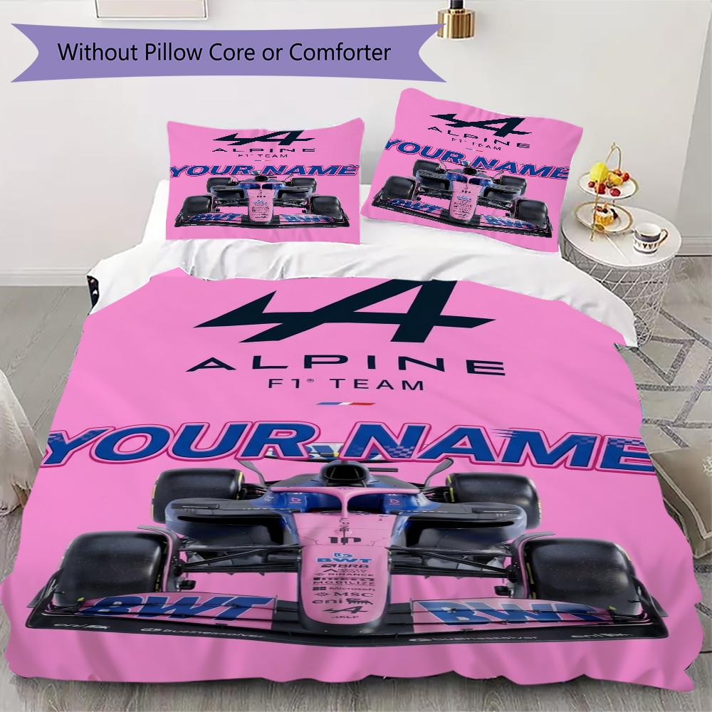 Custom Name Alpine Pattern Bedding uilt Set uilt Cover Pillowcase Home Decoration Birthday Gift (1*duvet cover+2*pillowcase without core)