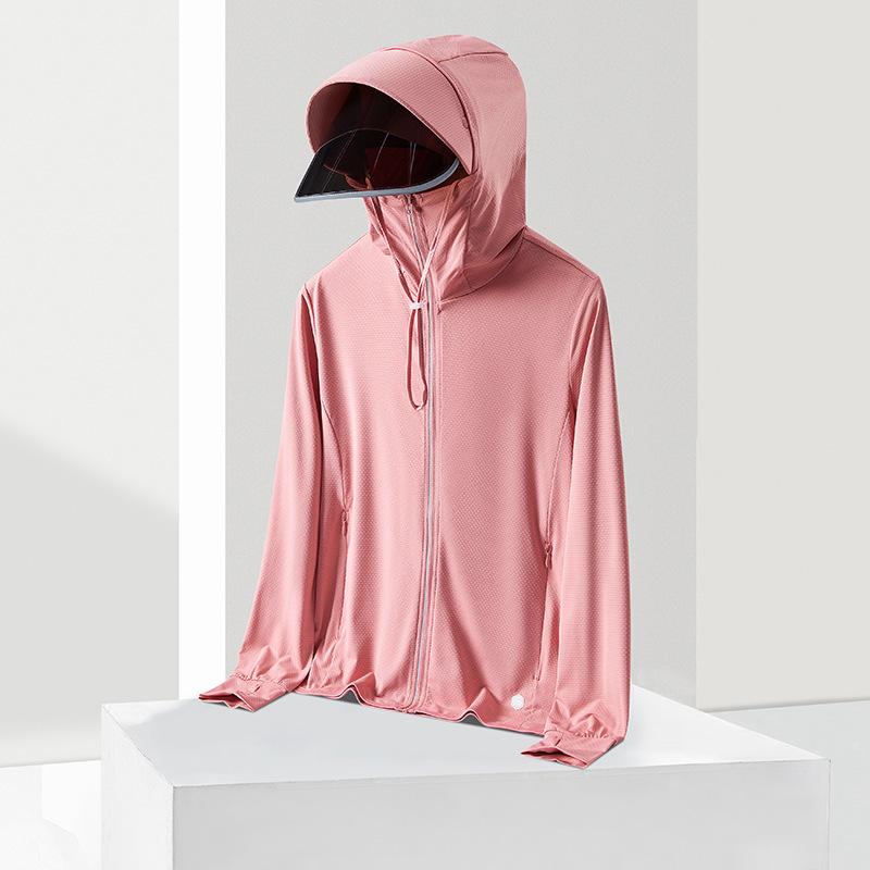 Outdoor Ice Silk Sun Protection Hooded Jacket - Men's & Women's UV-Resistant, Breathable Skinwear for Couples
