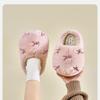 Plush Cotton Slippers Women's Indoor Household Thick-soled Wool Slippers Home Cotton Slippers To Keep Warm Home Slippers