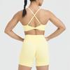 Foreign Trade New European and American Sanding Sports Underwear Women Cross Beauty Back Quick-Drying Running Fitness Yoga Vest Sling Outer Wear