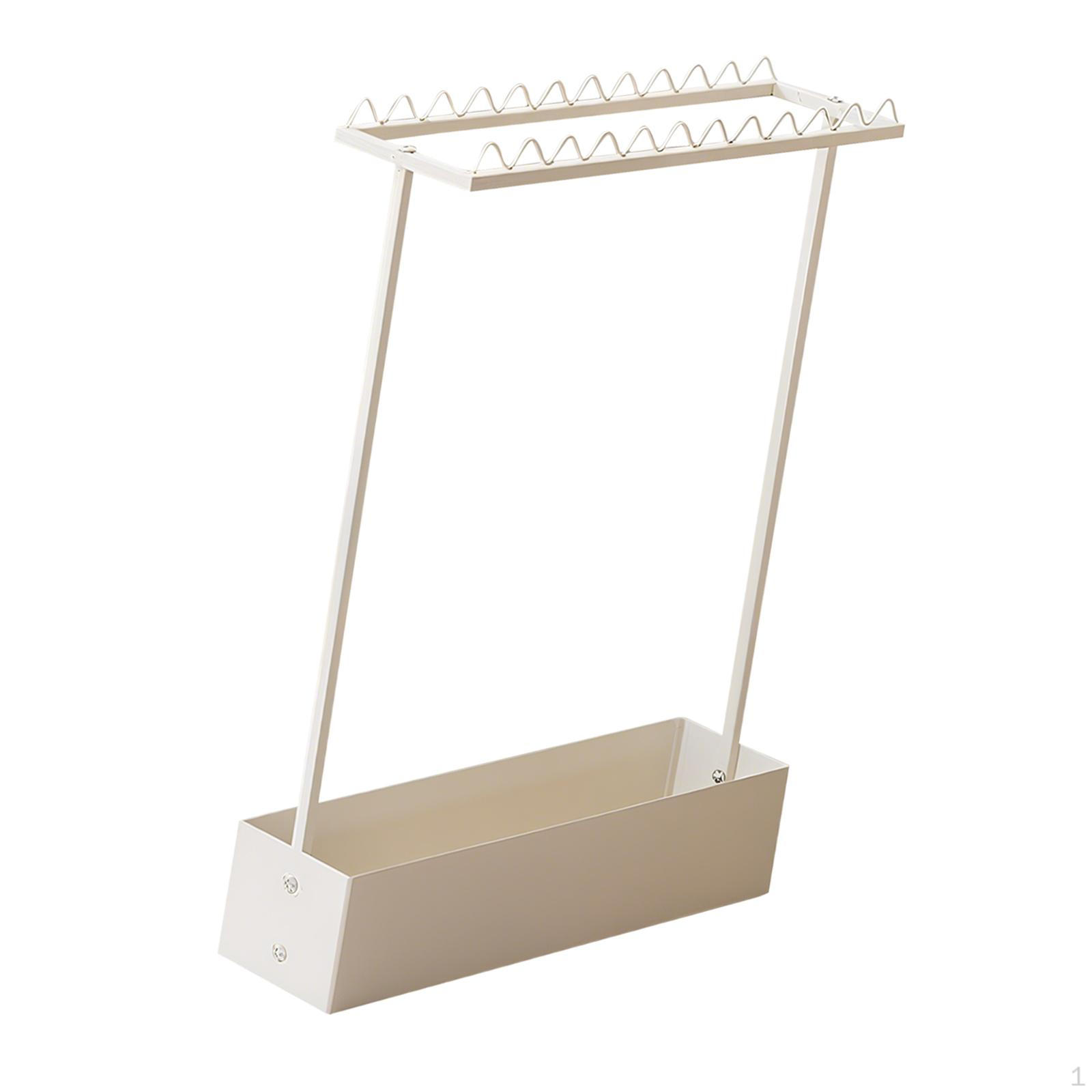 

Стойка для бадминтона, Подставка для демонстрации ракеток, Сверхпрочная углеродистая сталь, Экономия места. белый