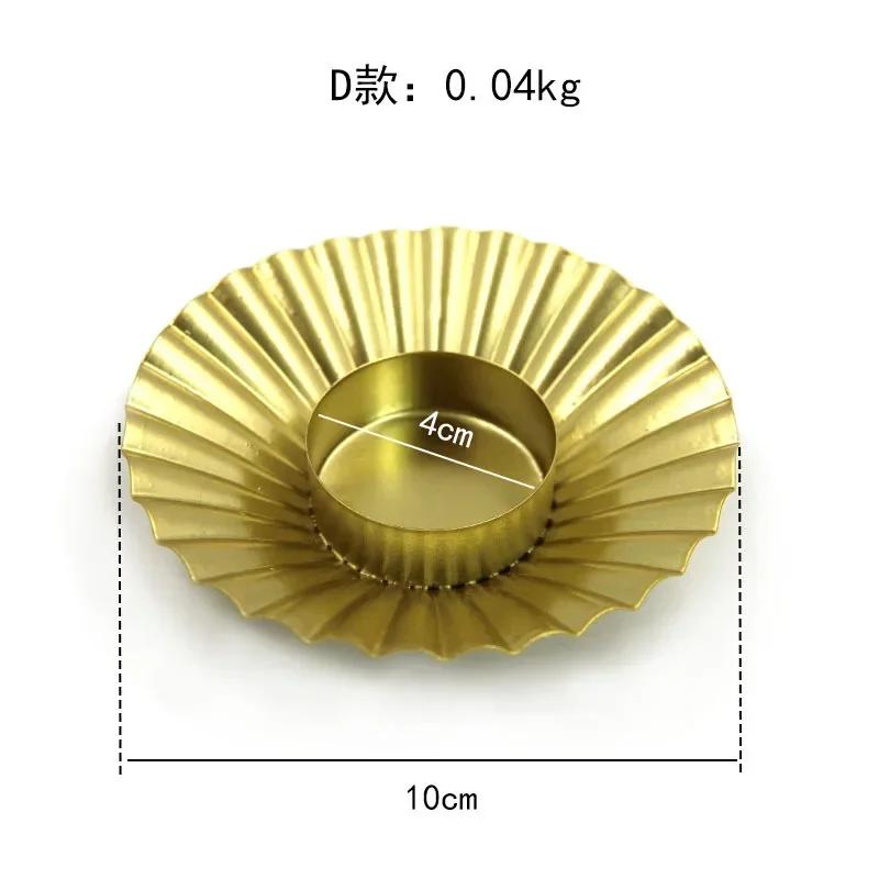 Home Decor Iron Plated Black Gold Candle Holders Decor for Wedding Party Festival Portavelas Candelabra Art Table Decoration