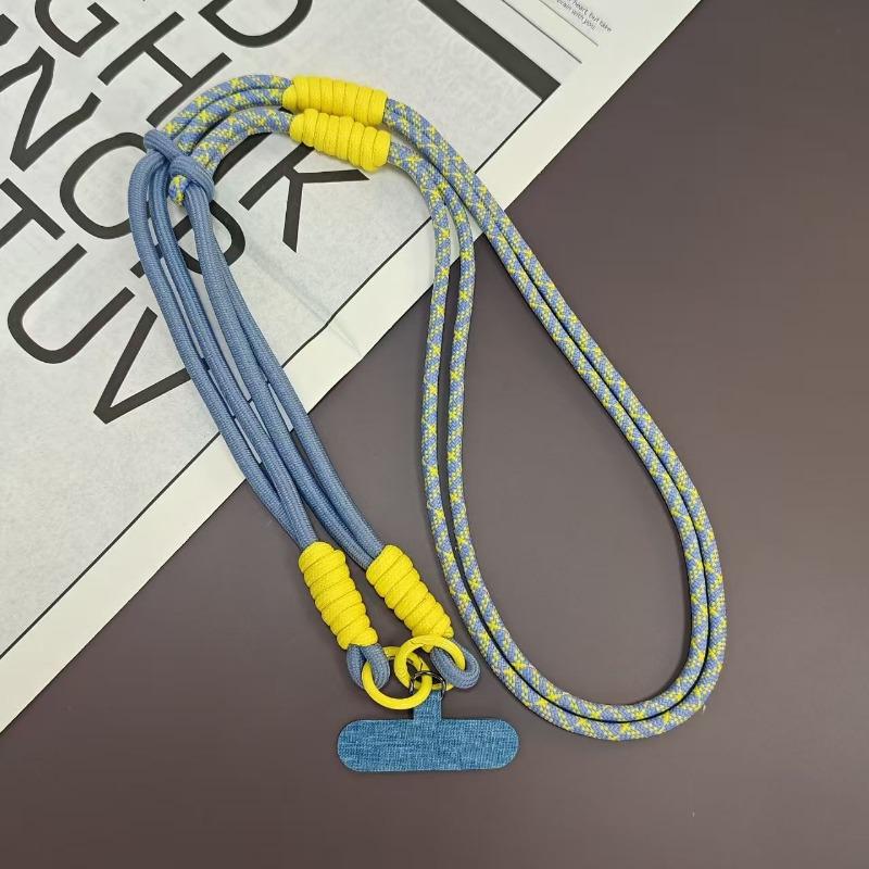 Multifunktionales 3-in-1-Handy-Lanyard, Crossbody-Hals-Handgelenkband, Strapazierfähiges geflochtenes Seil