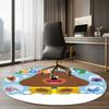 Hey Duggee Printed Round Rug Carpet Chair Rug Area Rug Entryway Doormats,for Office Chair Living Room Bedroom Kitchen Room.