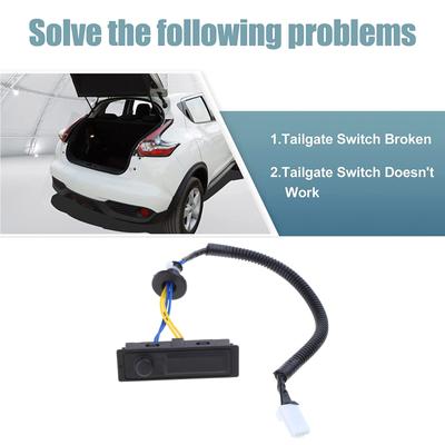 Tailgate Release Switch 253803JA0A Car Trunk Release Switch Tailgate Liftgate Trunk Open Button for Pathfinder 13-19