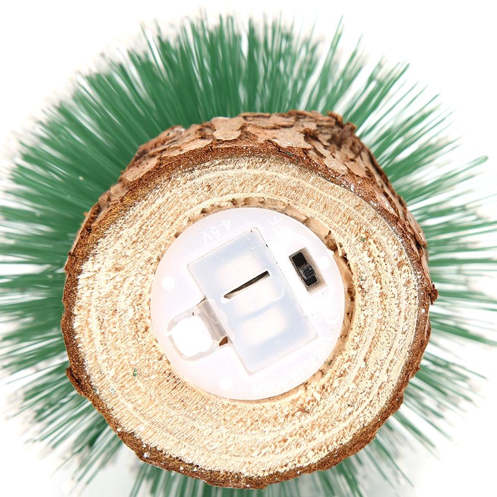 Stolní LED světla Mini vánoční stromek Dekorace Domov Vánoční festival Dárek Ozdoba 25cm / 9.8in