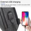 Running Chest Bag for Men USB Charging Fashion Streetwear Sling Pack Crossbody Motor Cycling Backpack