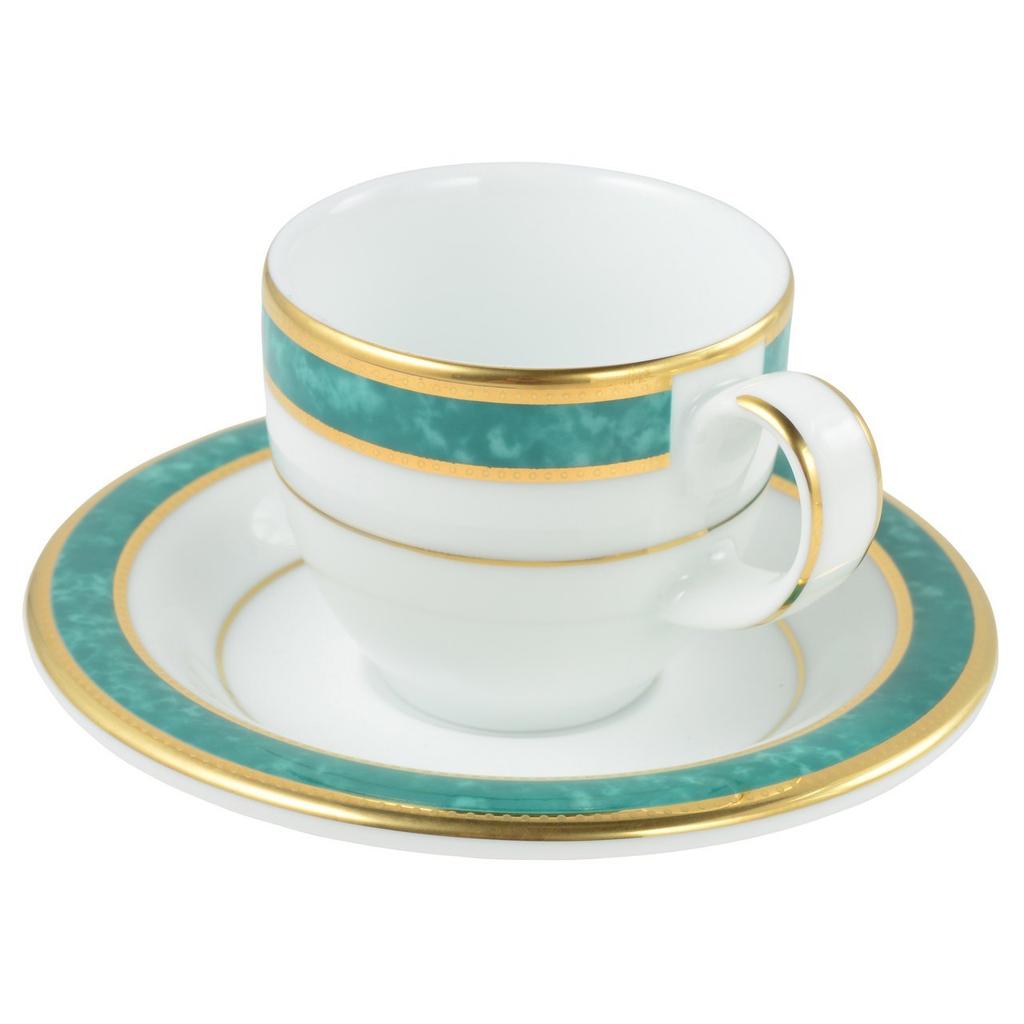CANION WITS Vesuvio Espresso Demitasse Cup & Saucer, Western Design Tableware (Gift, Home, Cafe, Restaurant, etc.) [Canyon Wits]