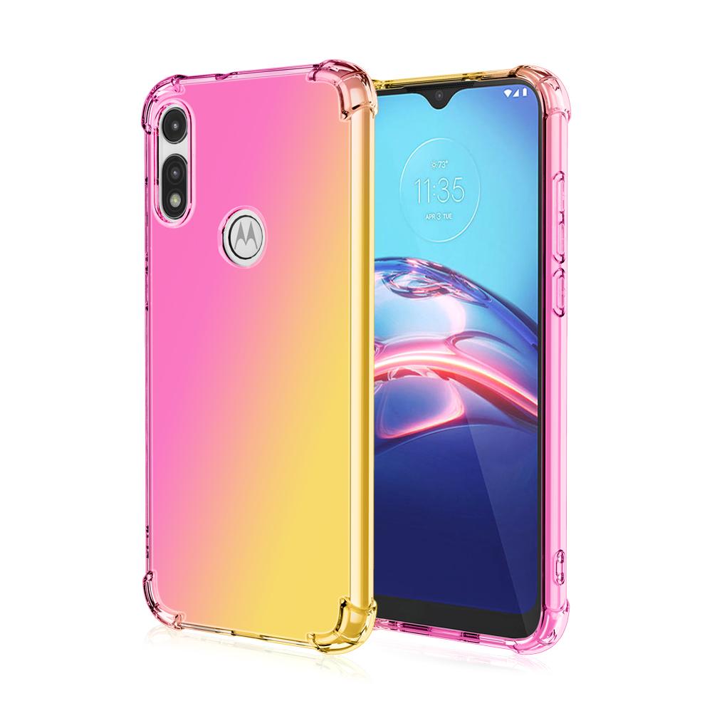 

Прозорий симпатичний градієнтний чохол для телефону, тонкий проти подряпин, гнучкий ТПУ-чохол, протиударний захисний чохол для Moto E30 G Play Stylus 5G 2024 Power Plus E13 Moto G 5G 2023 синій/фіолетовий