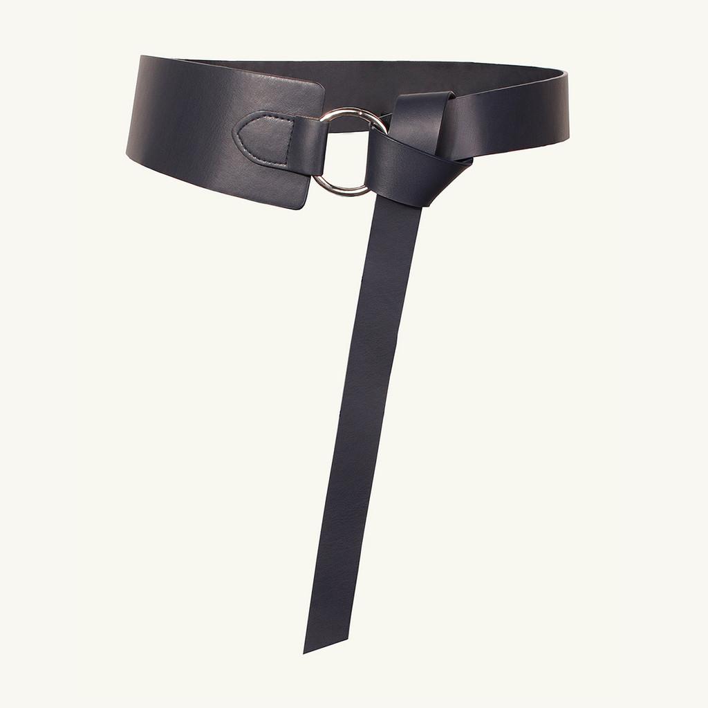 Simple Waist Womens Belt With Soft Faux Material And Tie Detail Everyday For