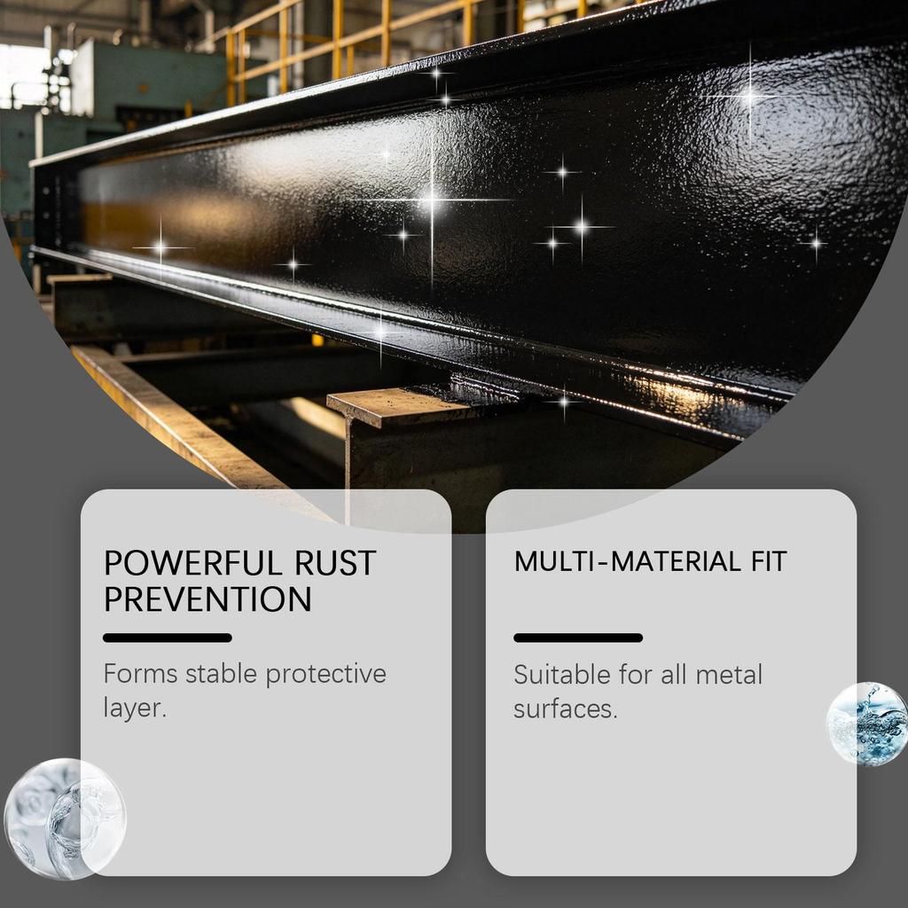 Jarrary multi-purpose black maintenance paint, simple brushing, furniture, metal, daily protective equipment 1set