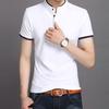 Short-Sleeved T-shirt Men's Summer New Stand Collar Polo Shirt Men Half-Sleeve Bottoming Shirt