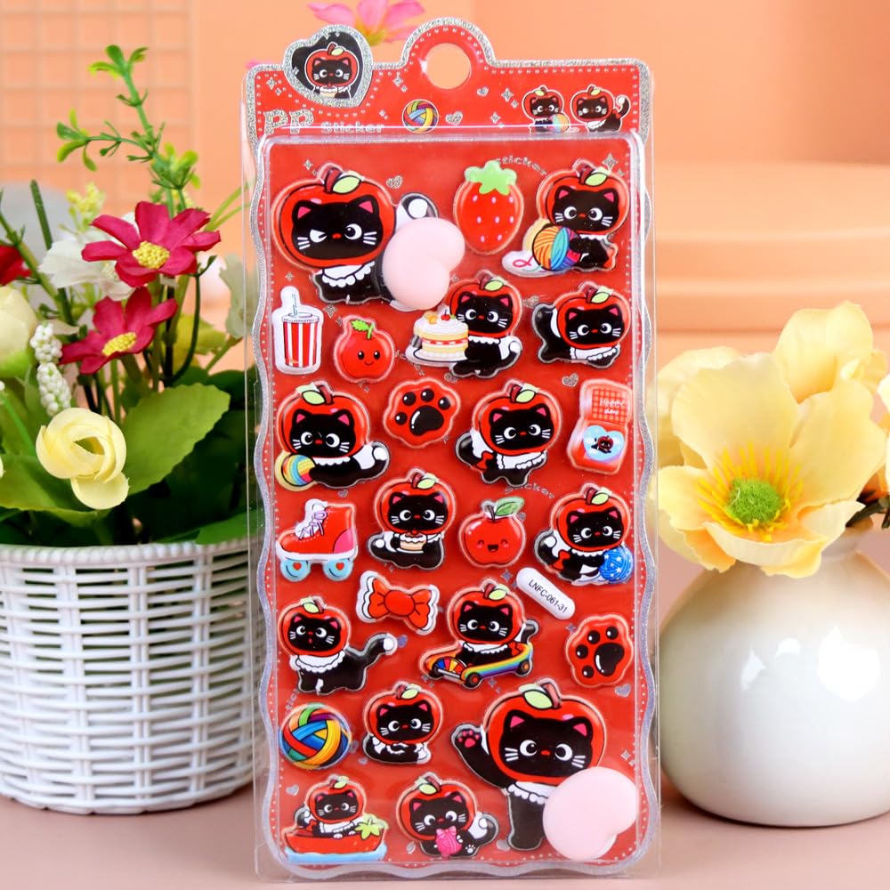 Cute 3D Squishy Butt Stickers for Decorating Smartphone Pop Planner Reward Sparkly Decorative Stickers for Kids and DIY Decorate Water Smartphone and