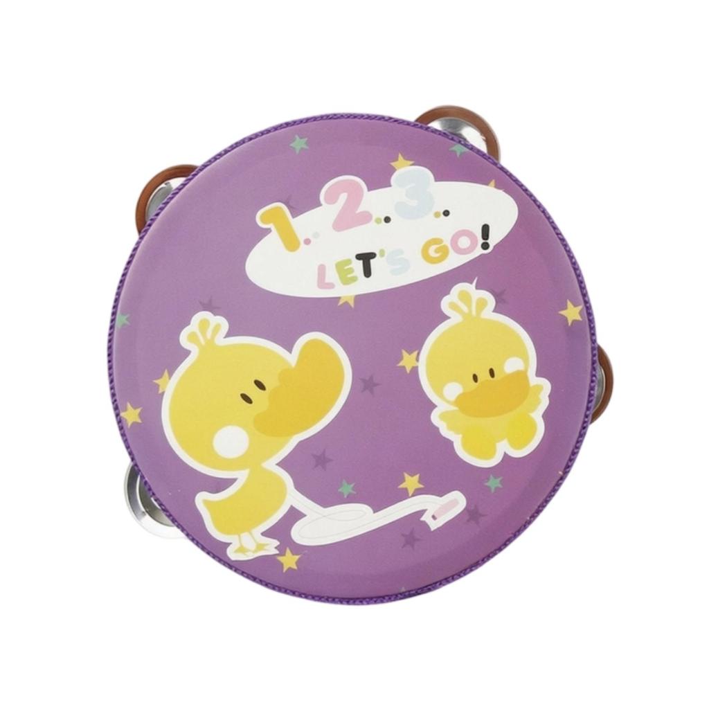 Lightweight Tambourine Portable Handheld Easy To Play Educational