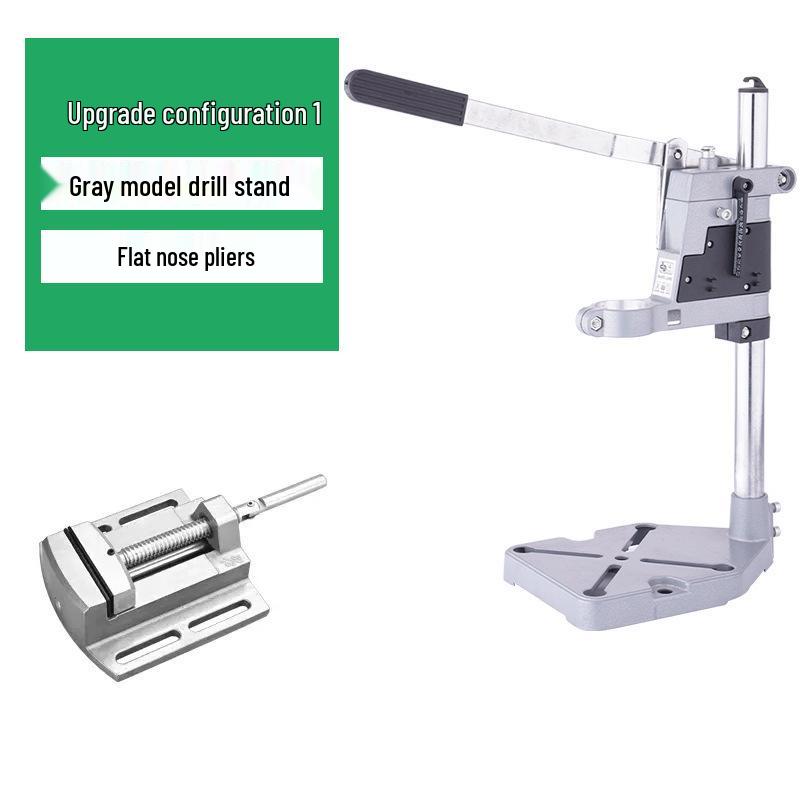 Compact Multifunctional Bench Drill Stand for Hand Drills - High Precision Workbench Fixture