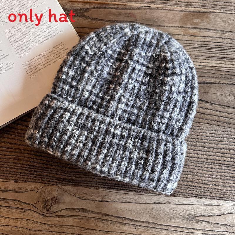 Fashion Women Colored Casual Thick Warm Knitted Hat For Winter Use Outings