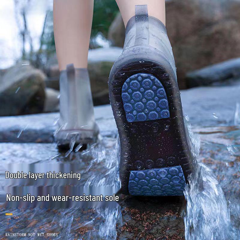 Wasserdichte Rutschfeste Unisex Silikon Regenstiefelüberzieher - Verdickt, Abriebfest, Outdoor-Schutz.